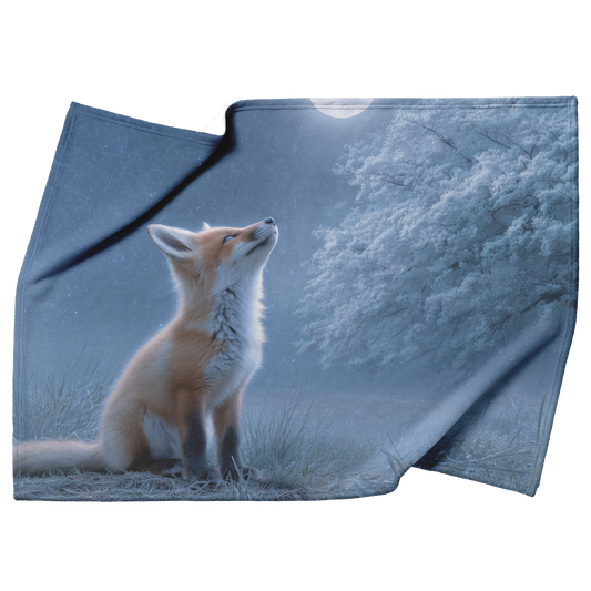 Baby_Fox_Howling_Softly_At_Moon_Under_Gl_H_Blanket_Top_Bottom_Folds_Mockup.png