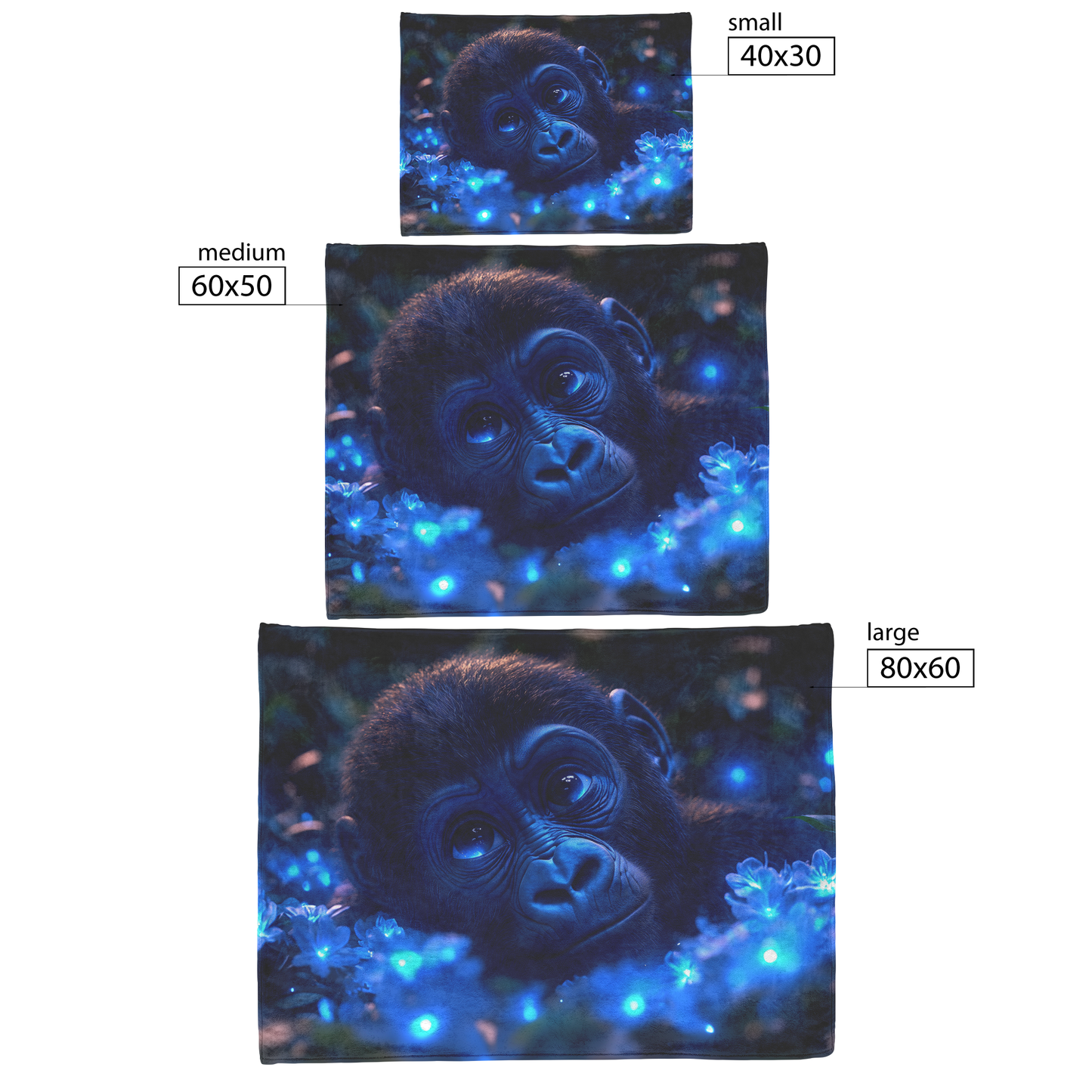 Baby_Gorilla_Exploring_Glowing_Biolumine_H_Blanket_Size_Options_Mockup.png