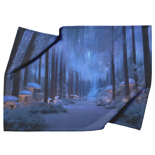 Enchanted_Forest_With_Glowing_Mushrooms__H_Blanket_Top_Bottom_Folds_Mockup.png