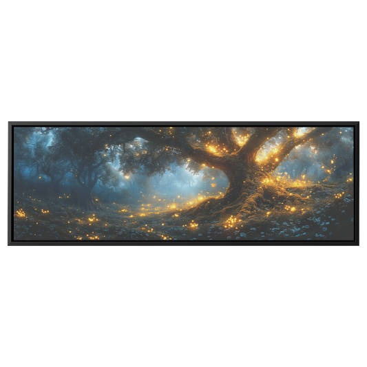 Magical_Forest_Fairies_Glowing_Trees_Lum_Framed_Canvas_H_Panoramic_Main_Mockup.png