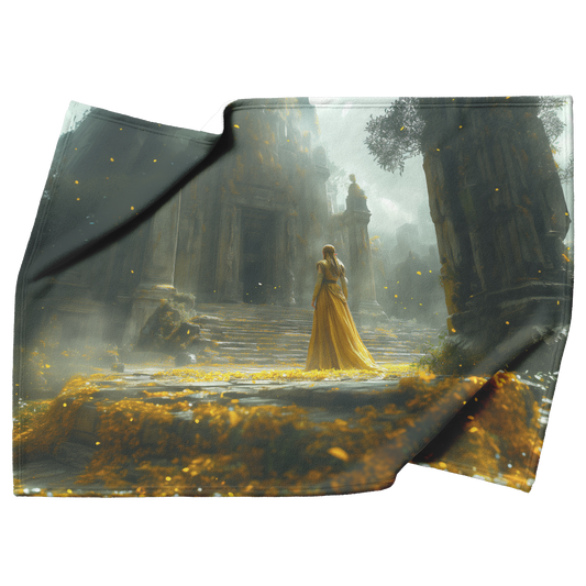 Regal_Princess_in_Royal_Attire_Standing__H_Blanket_Top_Bottom_Folds_Mockup.png