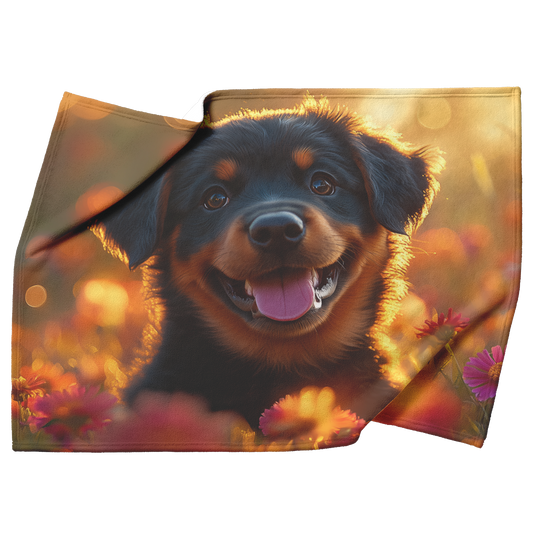 Rottweiler_Puppy_in_Wildflower_Meadow_wi_H_Blanket_Top_Bottom_Folds_Mockup.png
