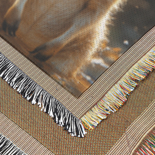 Adorable Kangaroo Woven Throw Blanket Australian Outback Wildlife Decor Perfect for Nature & Animal Lovers Cozy Home Living Room or Office Accent - Awakening Righteousness