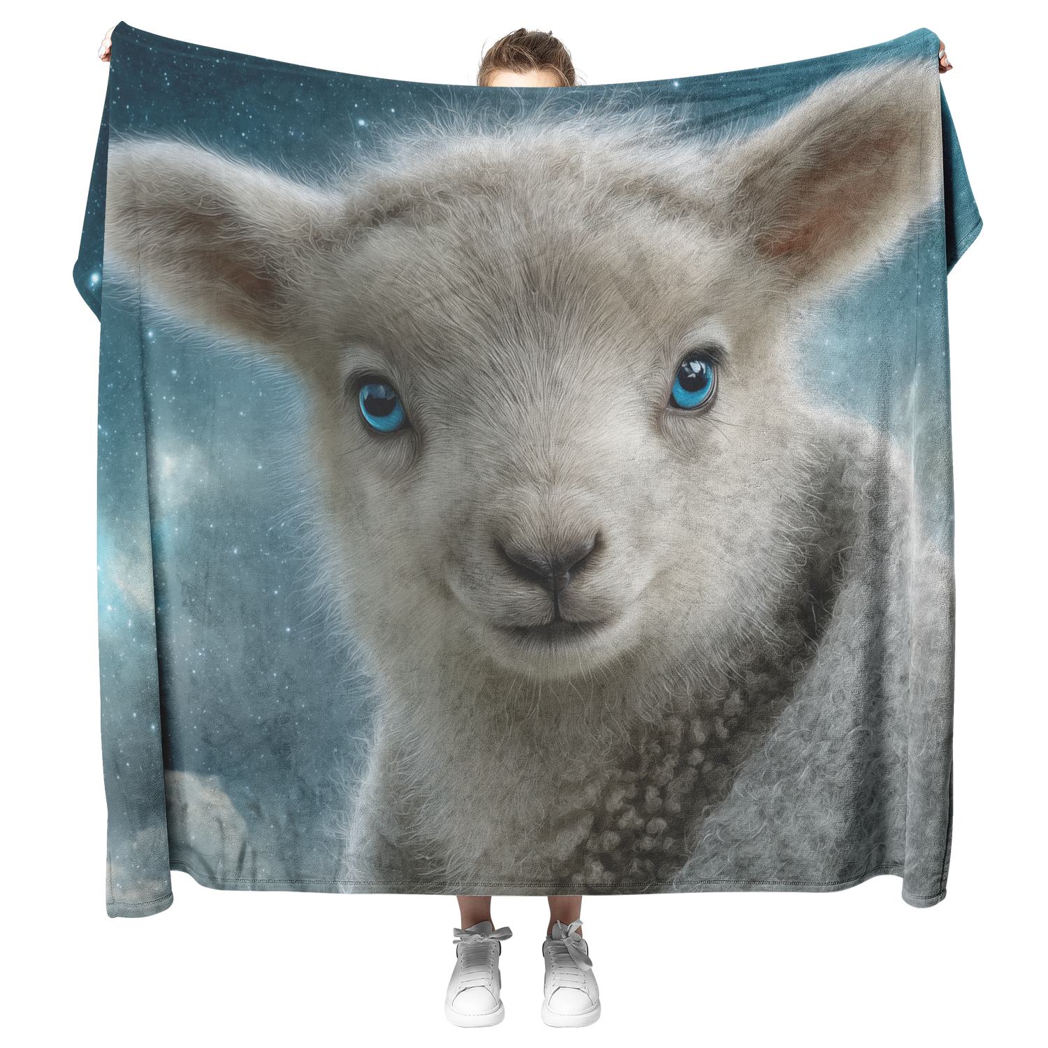 🐑 Lamb of God Sherpa Fleece Blanket Collection | Awakening Aesthetics