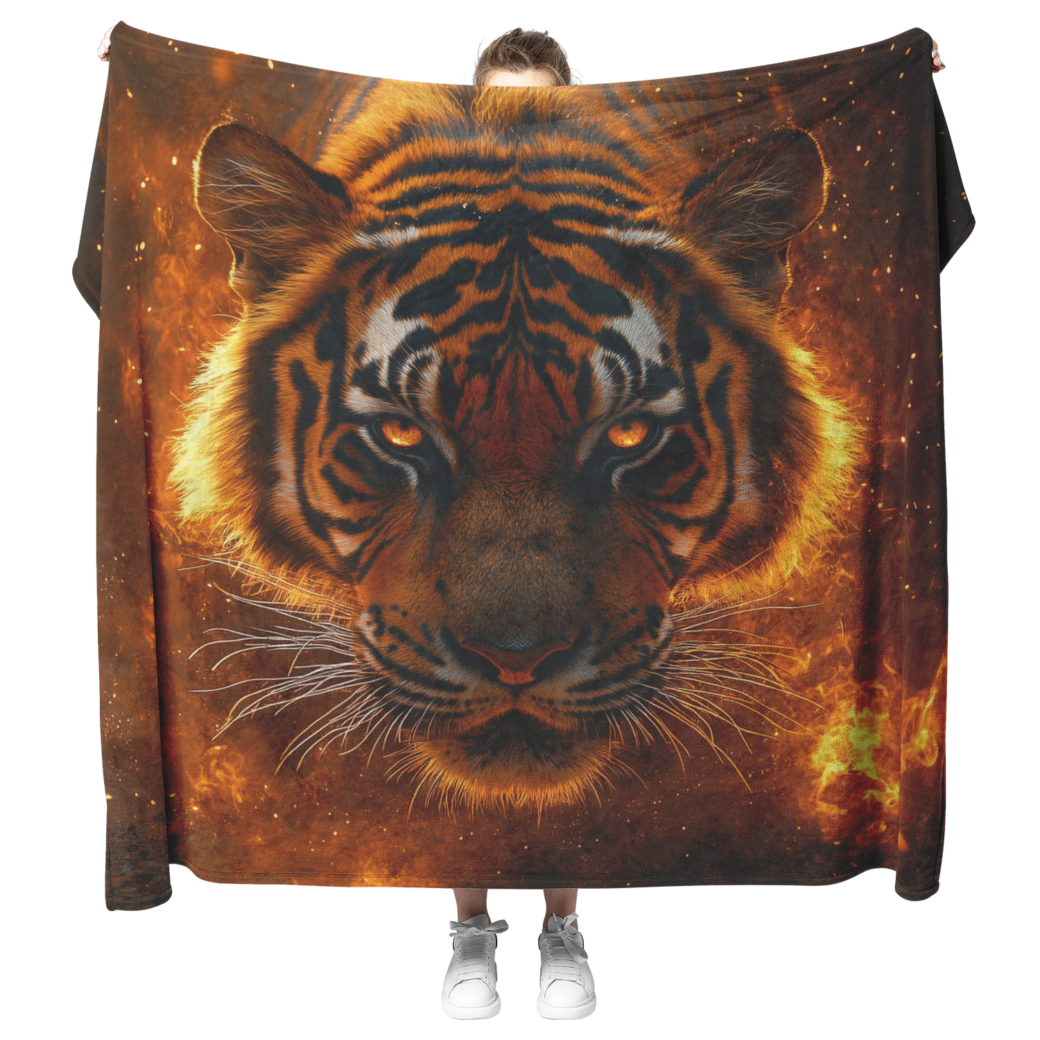 🐅 Tiger Sherpa Fleece Blanket Collection | Awakening Aesthetics