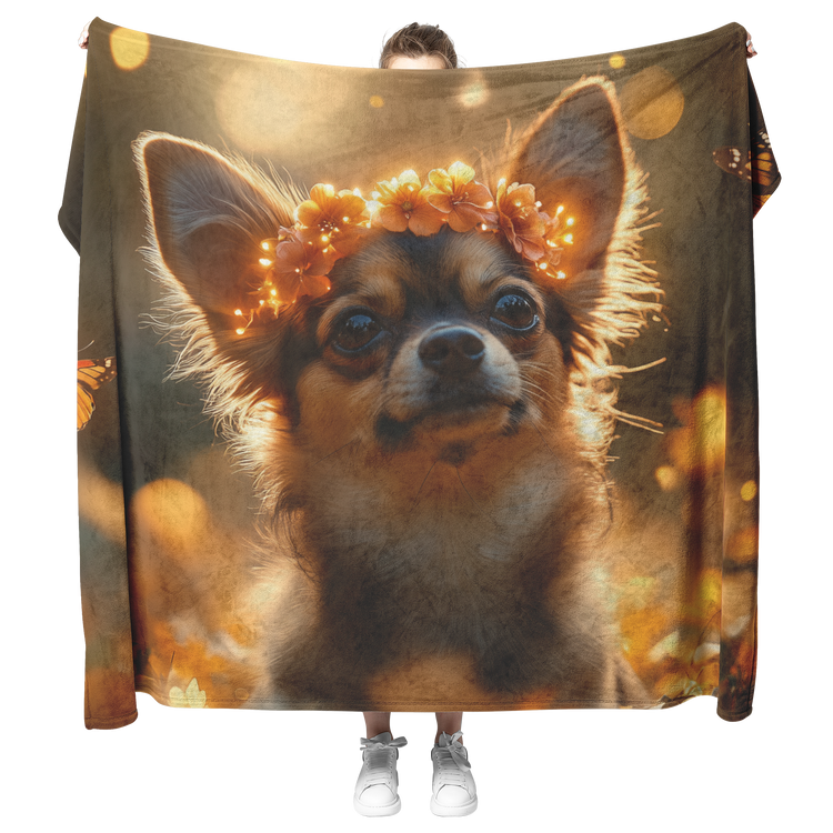 🐾 Chihuahua Dog Sherpa Fleece Blanket Collection | Awakening Aesthetics