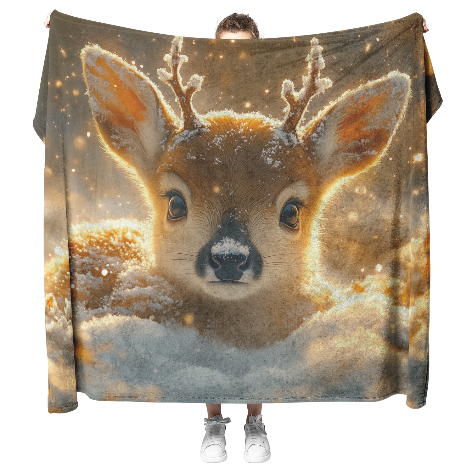 🦌 Reindeer Sherpa Fleece Blanket Collection | Awakening Aesthetics