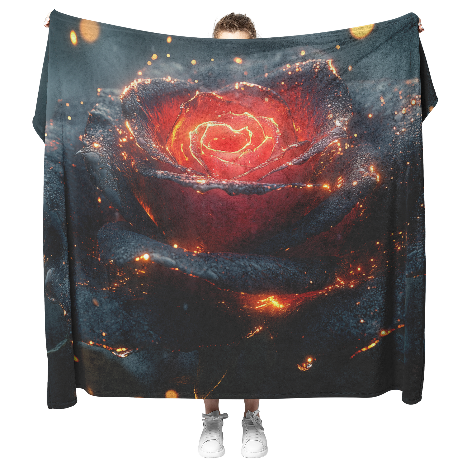 🌸 Flowers Sherpa Fleece Blanket Collection | Awakening Aesthetics