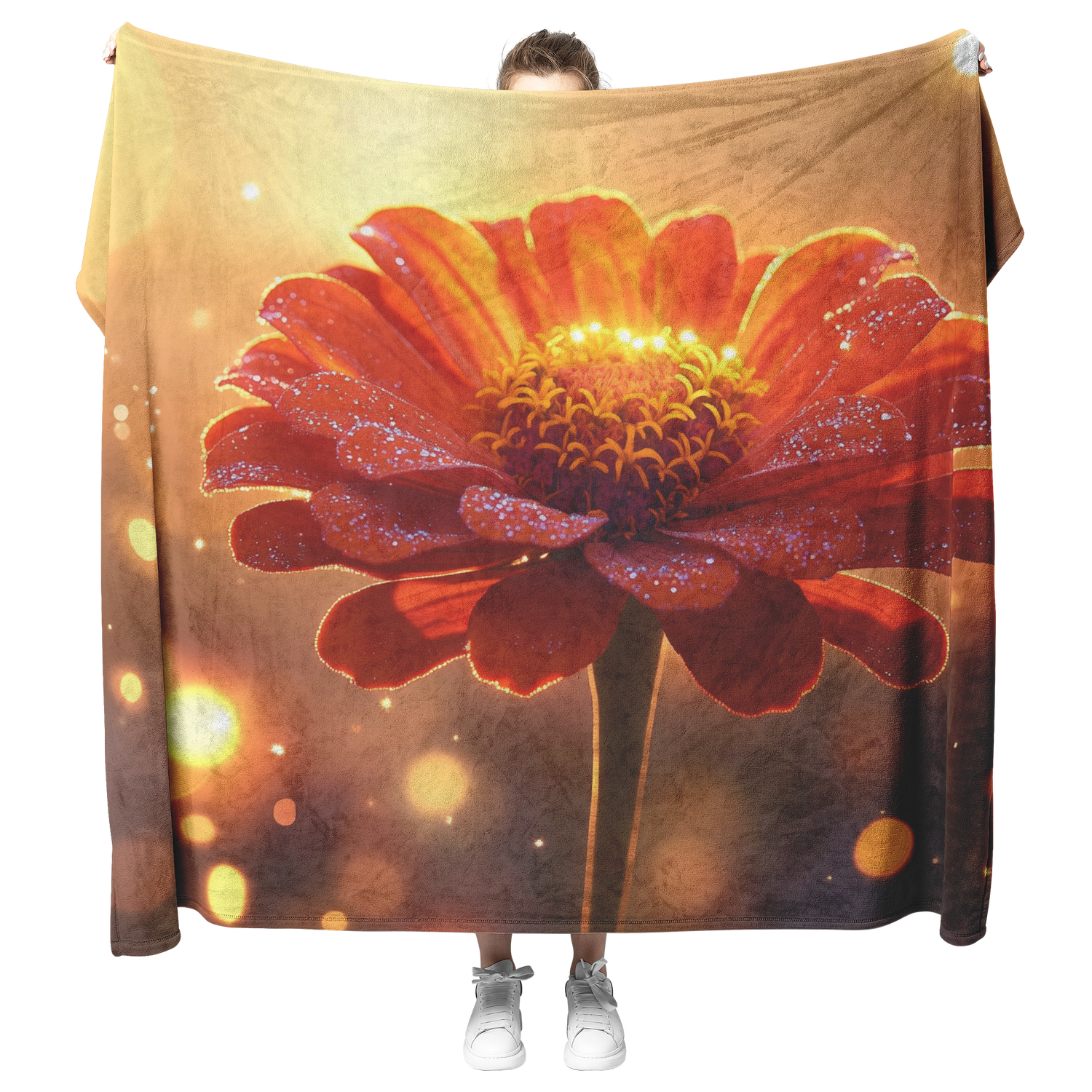 🌺 Zinnia Sherpa Fleece Blanket Collection | Awakening Aesthetics