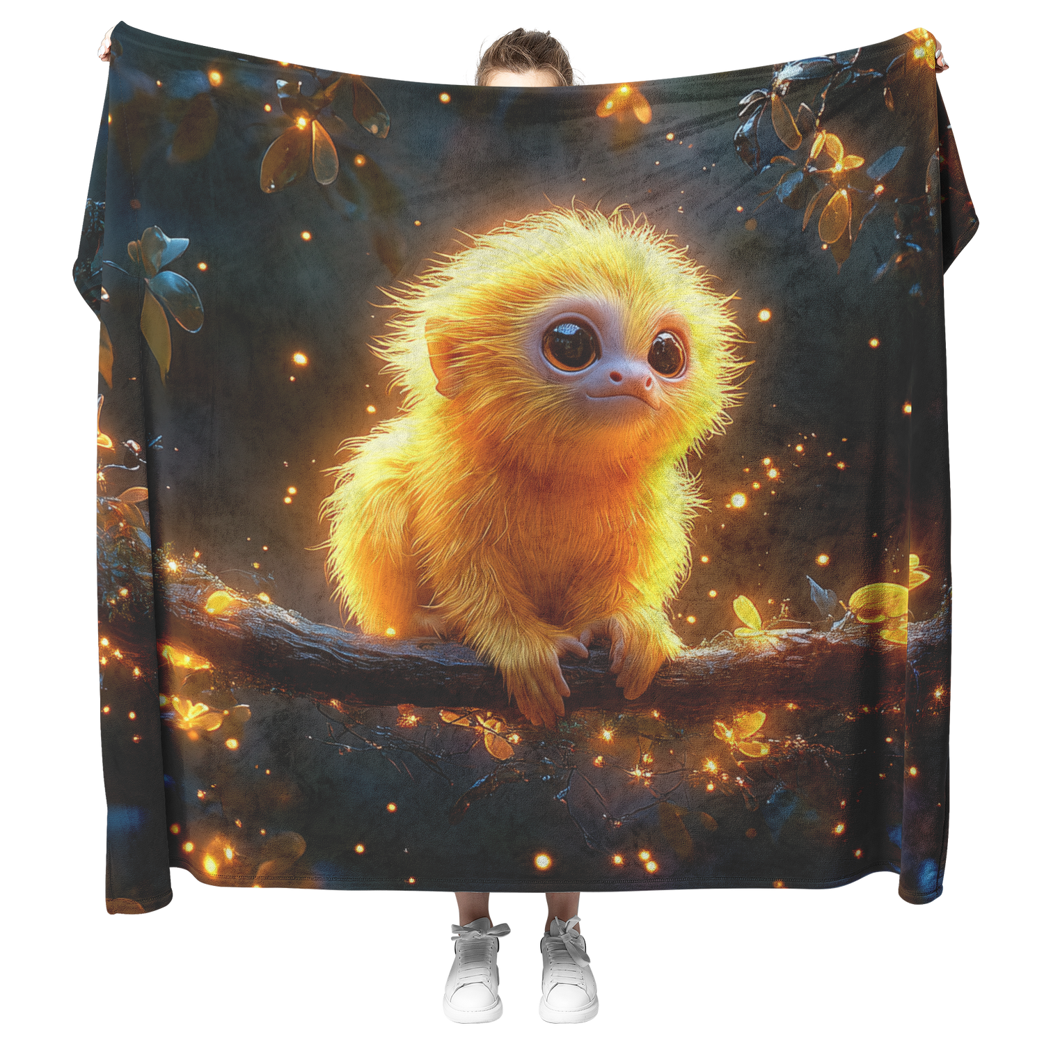 🐒 Tamarin Monkey Sherpa Fleece Blanket Collection | Awakening Aesthetics
