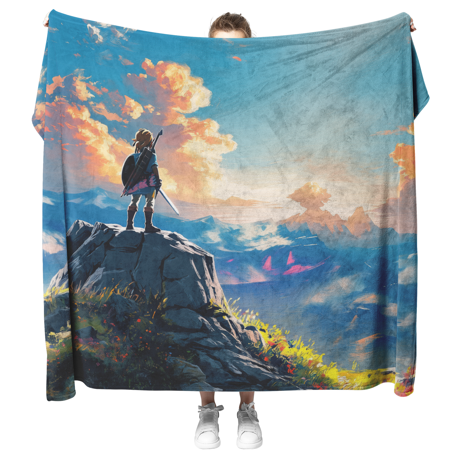 🗡️ Legend of Zelda Link Sherpa Fleece Blanket Collection | Awakening Aesthetics