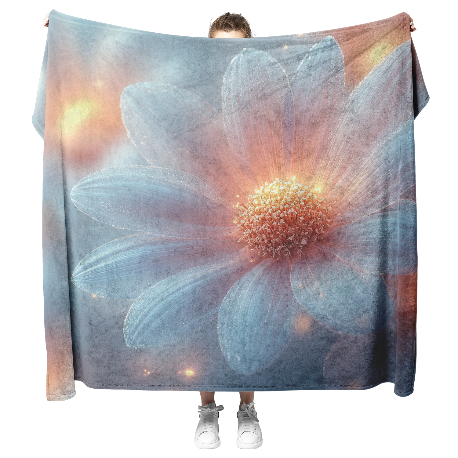 🌼 Daisy Sherpa Fleece Blanket Collection | Awakening Aesthetics
