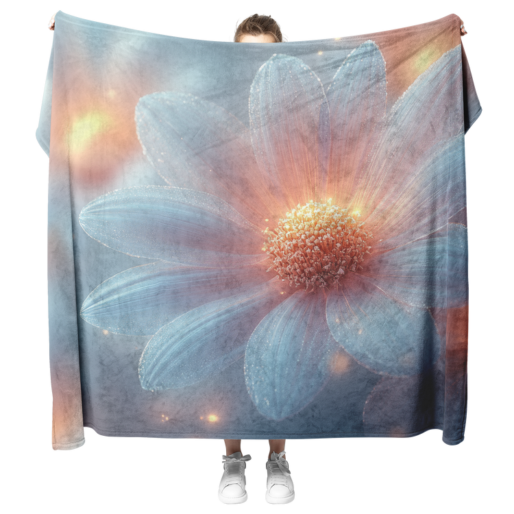 🌼 Daisy Sherpa Fleece Blanket Collection | Awakening Aesthetics