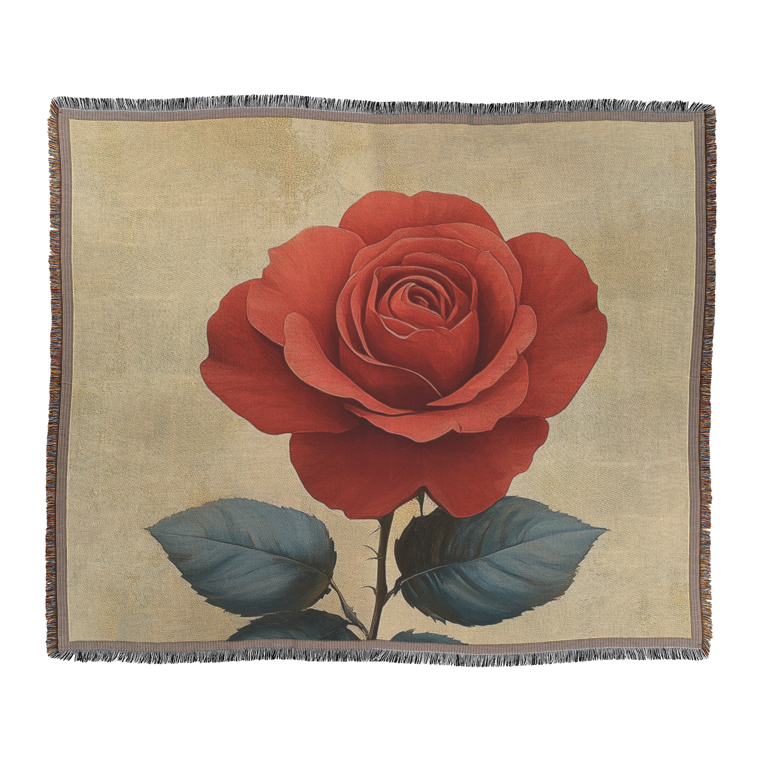 🌹 Rose Woven Throw Blanket Collection | Awakening Aesthetics