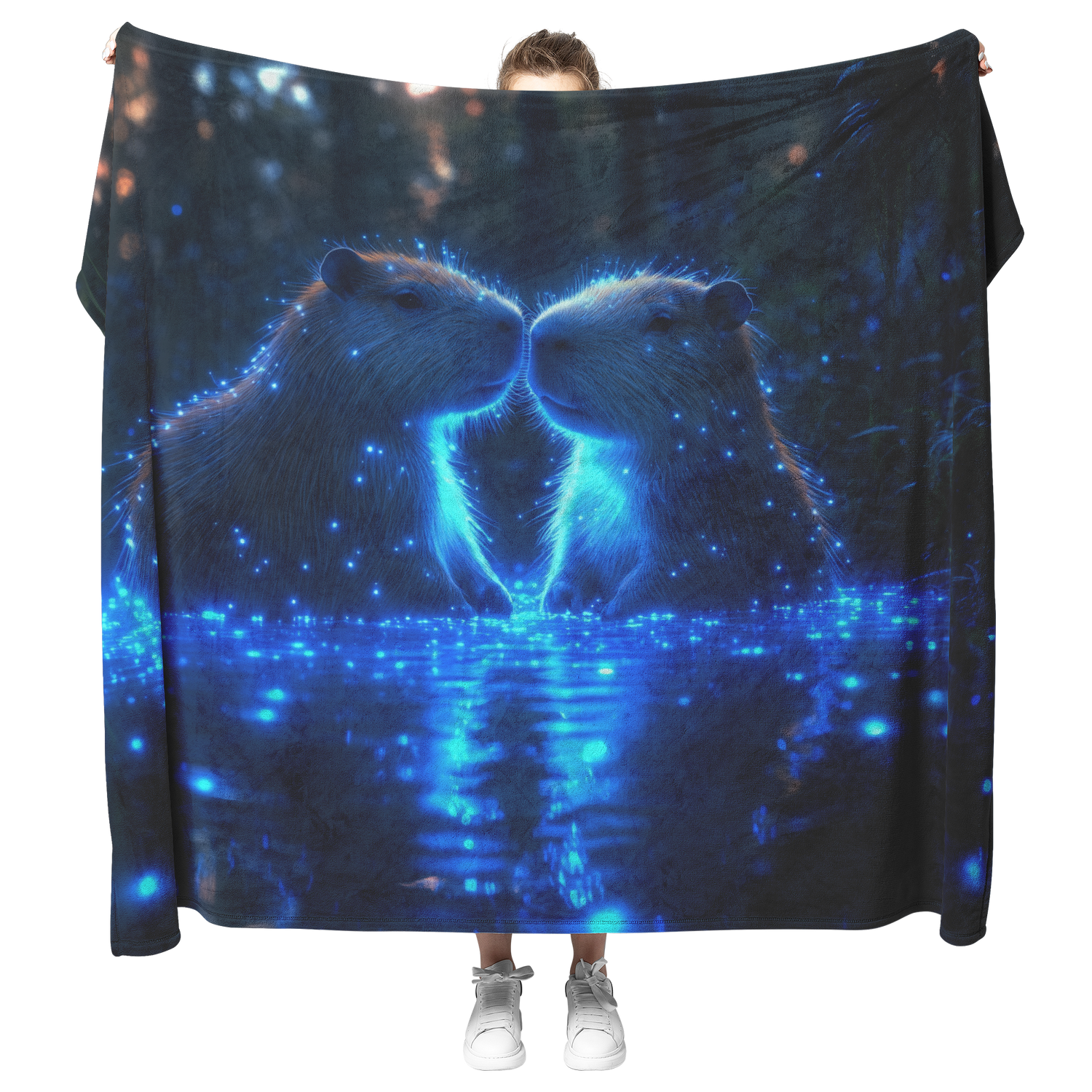 🐾 Capybara Sherpa Fleece Blanket Collection | Awakening Aesthetics