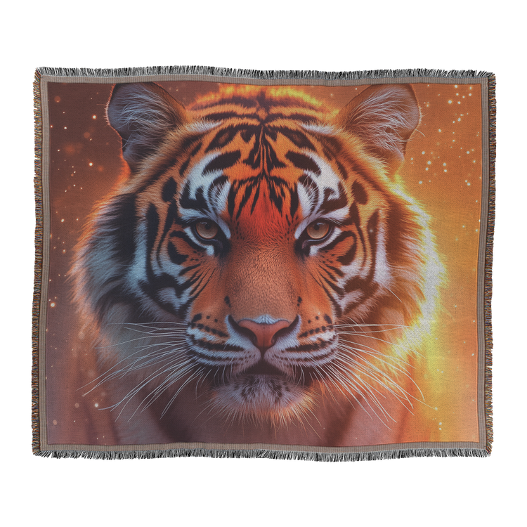 🐅 Tiger Woven Throw Blanket Collection | Awakening Aesthetics