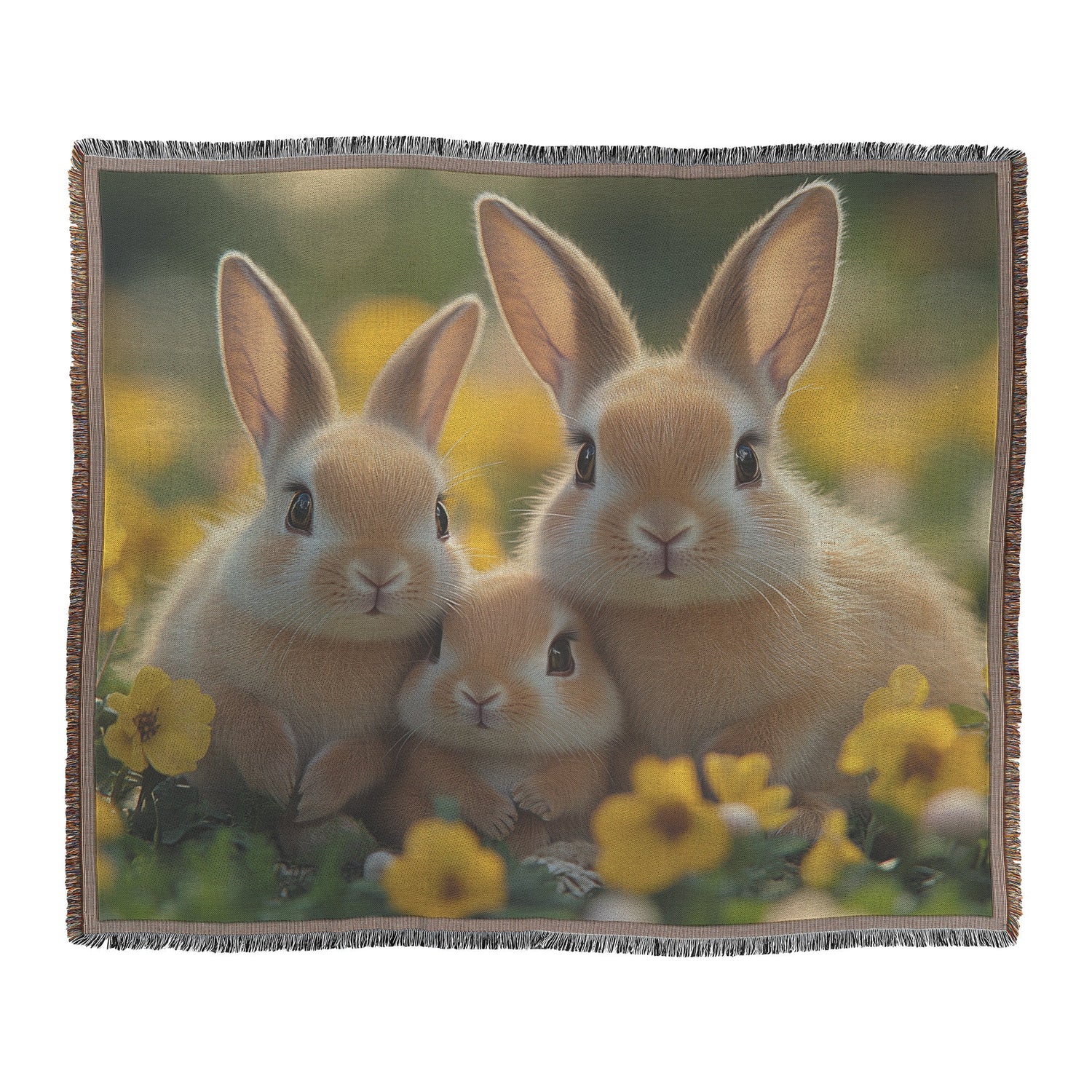 🐰 Bunny Woven Throw Blanket Collection | Awakening Aesthetics