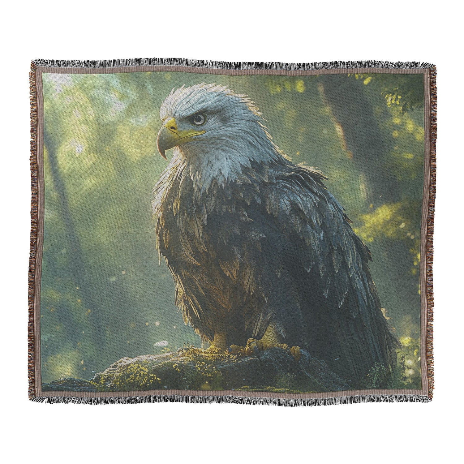 🦅 Eagle Woven Throw Blanket Collection | Awakening Aesthetics