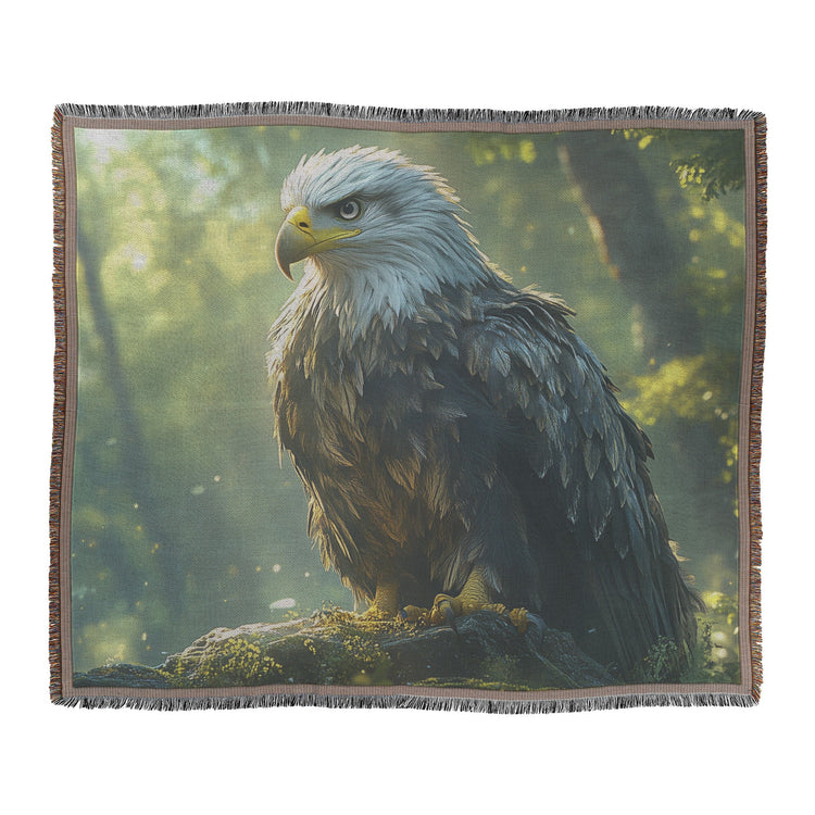 🦅 Eagle Woven Throw Blanket Collection | Awakening Aesthetics
