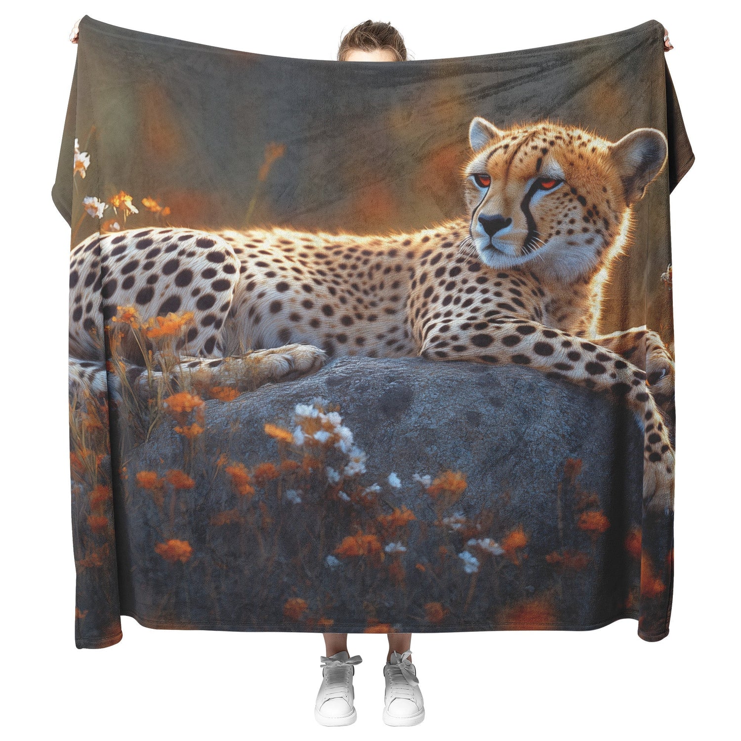 🐆 Cheetah Sherpa Fleece Blanket Collection | Awakening Aesthetics