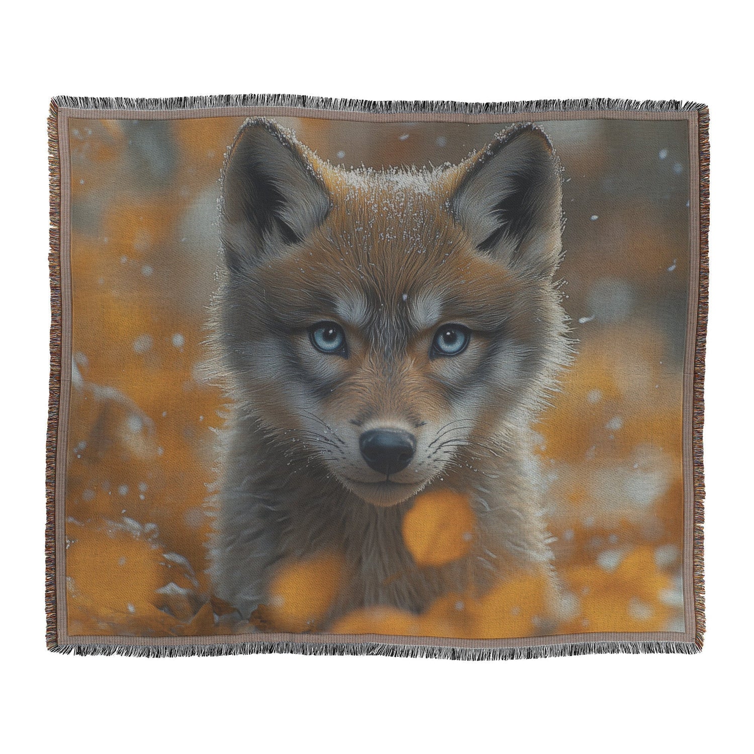 🐺 Wolf Woven Throw Blanket Collection | Awakening Aesthetics