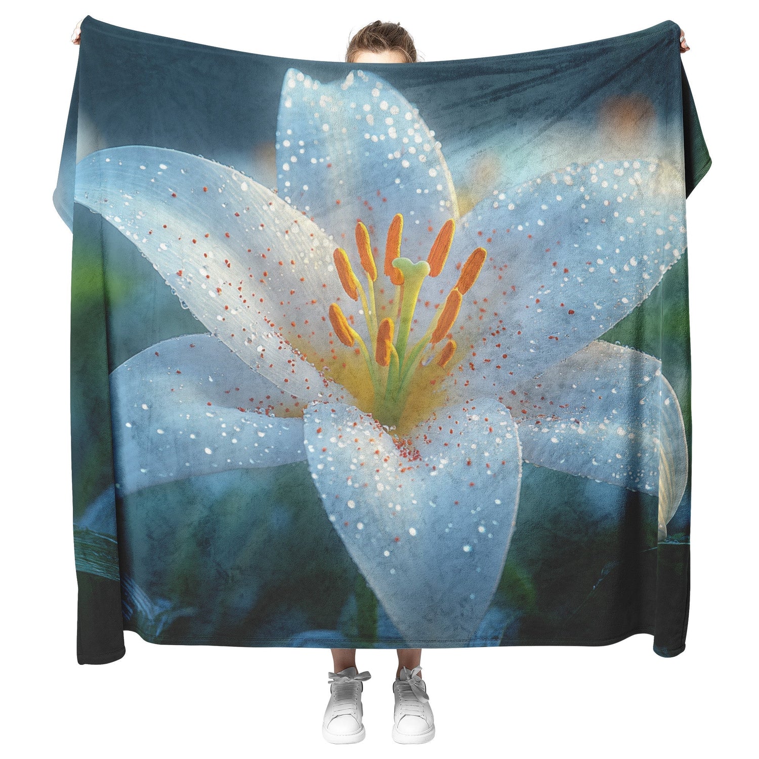 🌸 Lily Sherpa Fleece Blanket Collection | Awakening Aesthetics