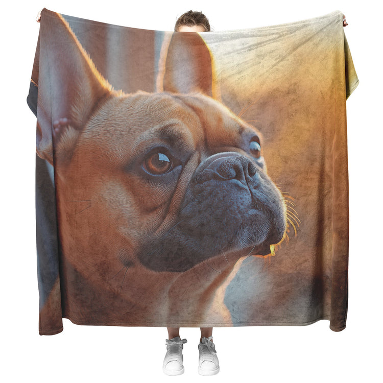 🐾 French Bulldog Dog Sherpa Fleece Blanket Collection | Awakening Aesthetics