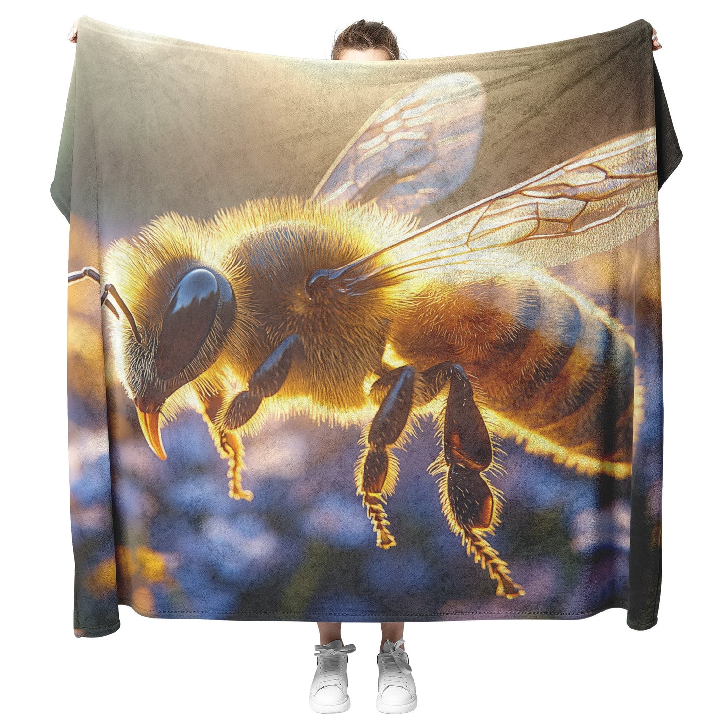 🐝 Bee Sherpa Fleece Blanket Collection | Awakening Aesthetics
