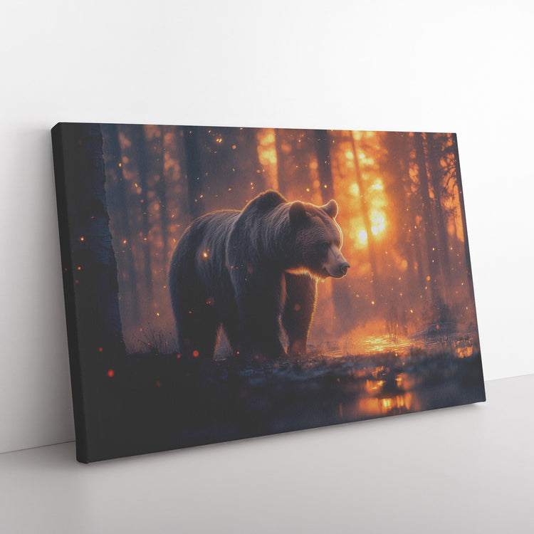 🐻 Grizzly Bear Canvas Wall Art Collection | Awakening Aesthetics