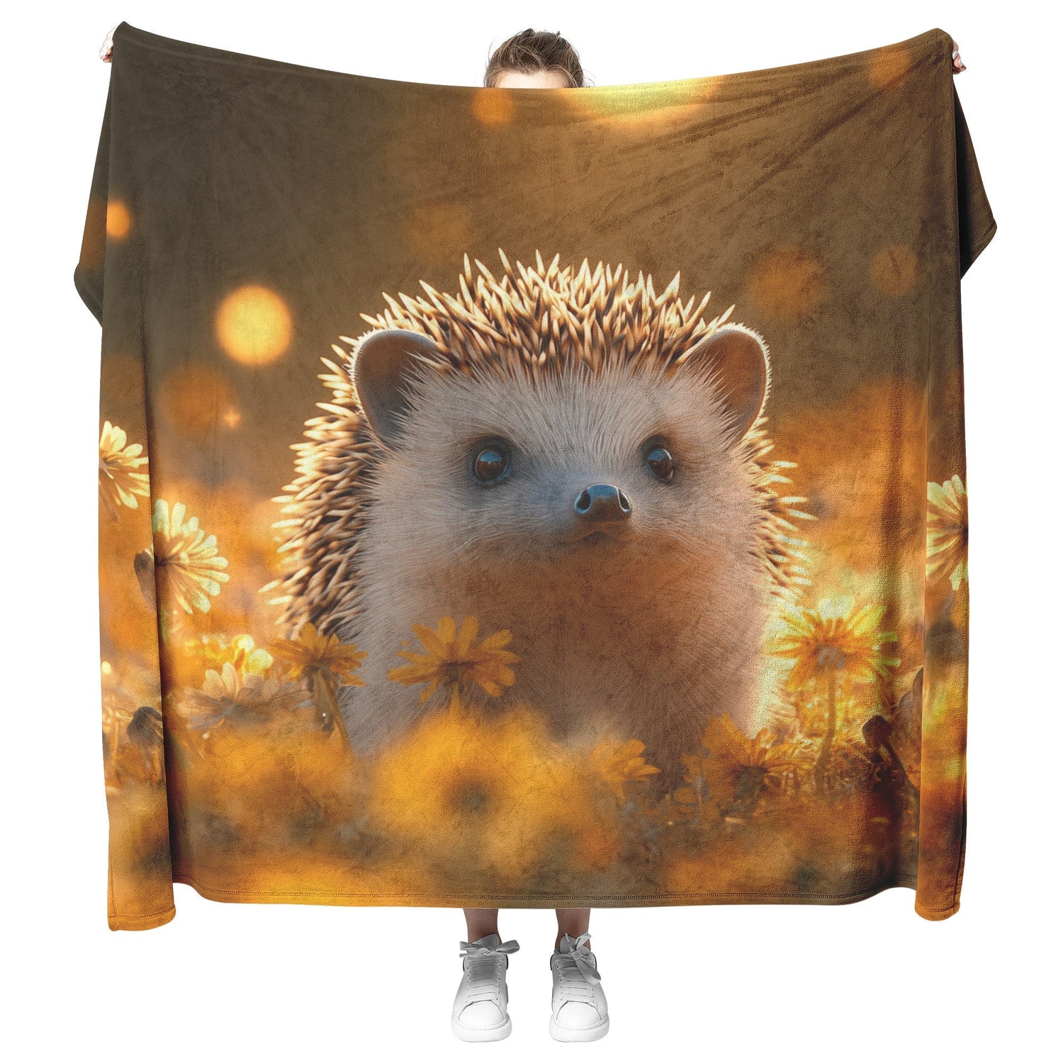🦔 Hedgehog Sherpa Fleece Blanket Collection | Awakening Aesthetics