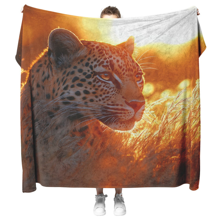 🐆 Leopard Sherpa Fleece Blanket Collection | Awakening Aesthetics