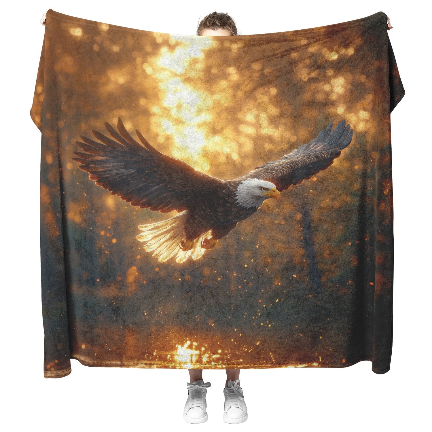 🦅 Eagle Sherpa Fleece Blanket Collection | Awakening Aesthetics