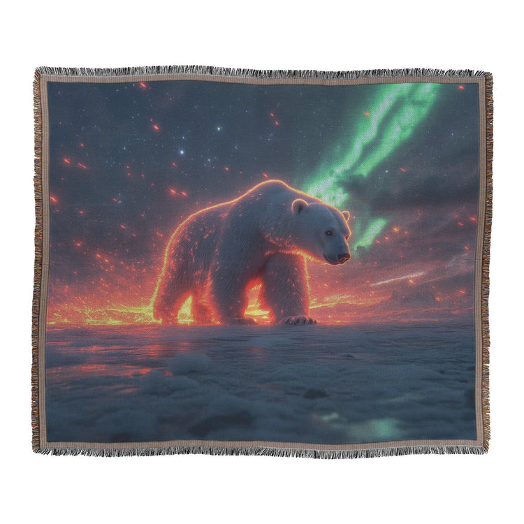 🐻‍❄️ Polar Bear Woven Throw Blanket Collection | Awakening Aesthetics