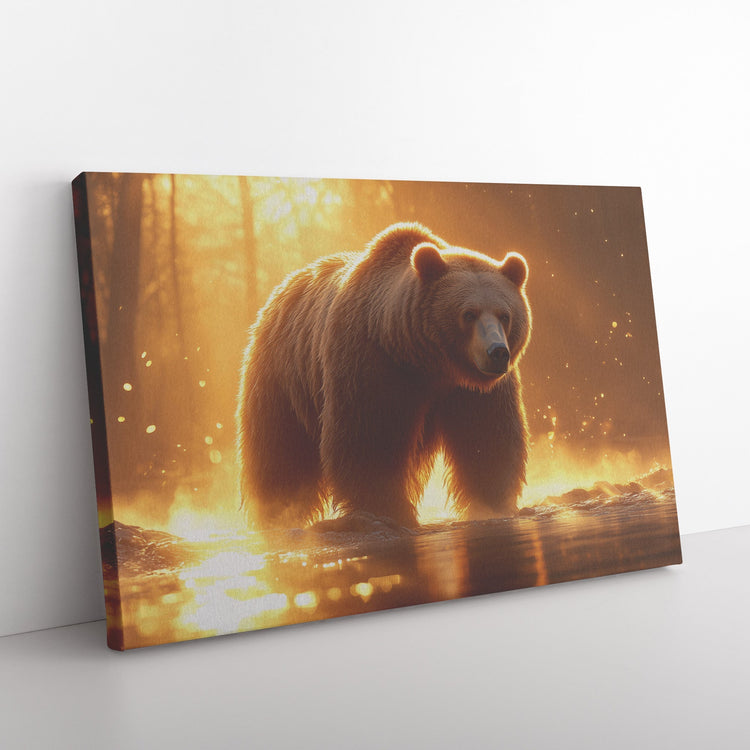 🐻 Brown Bear Canvas Wall Art Collection | Awakening Aesthetics