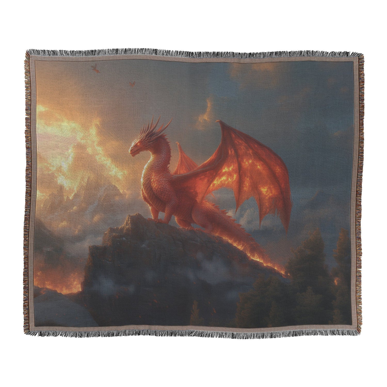 🐉 Dragon Woven Throw Blanket Collection | Awakening Aesthetics