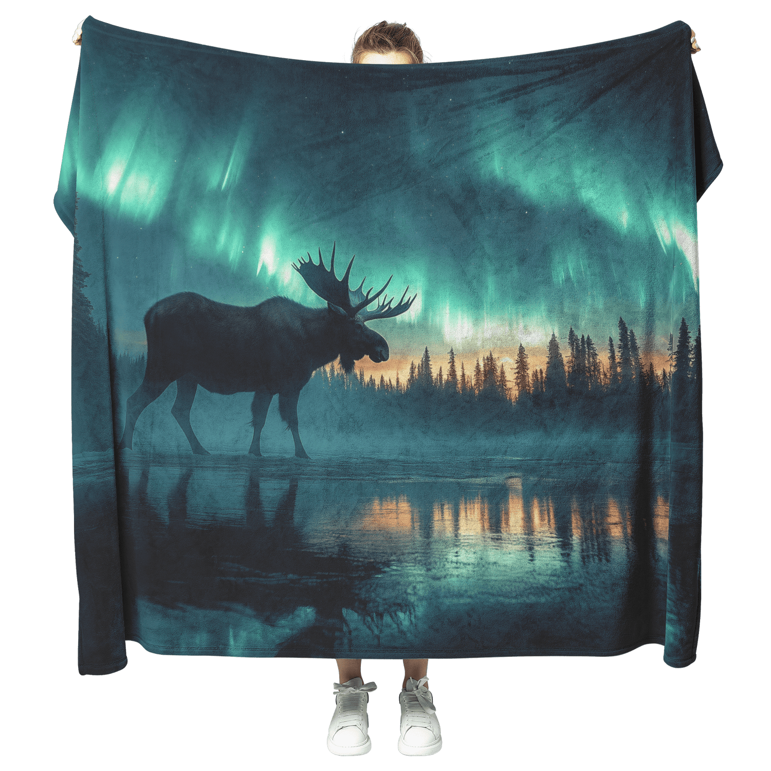 🦌 Elk & Moose Sherpa Fleece Blanket Collection | Awakening Aesthetics