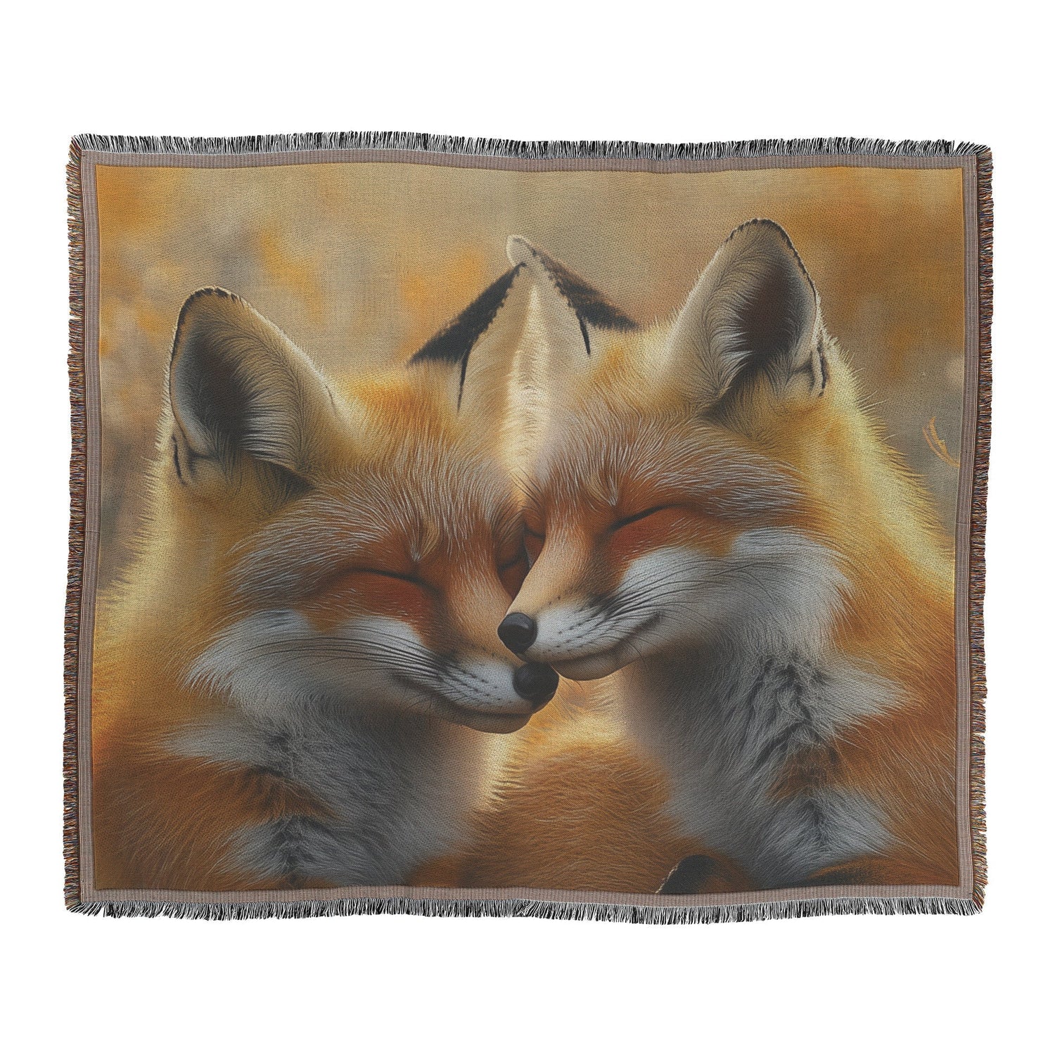 🦊 Fox Woven Throw Blanket Collection | Awakening Aesthetics