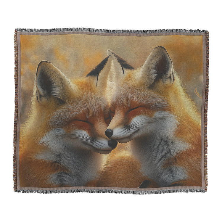 🦊 Fox Woven Throw Blanket Collection | Awakening Aesthetics