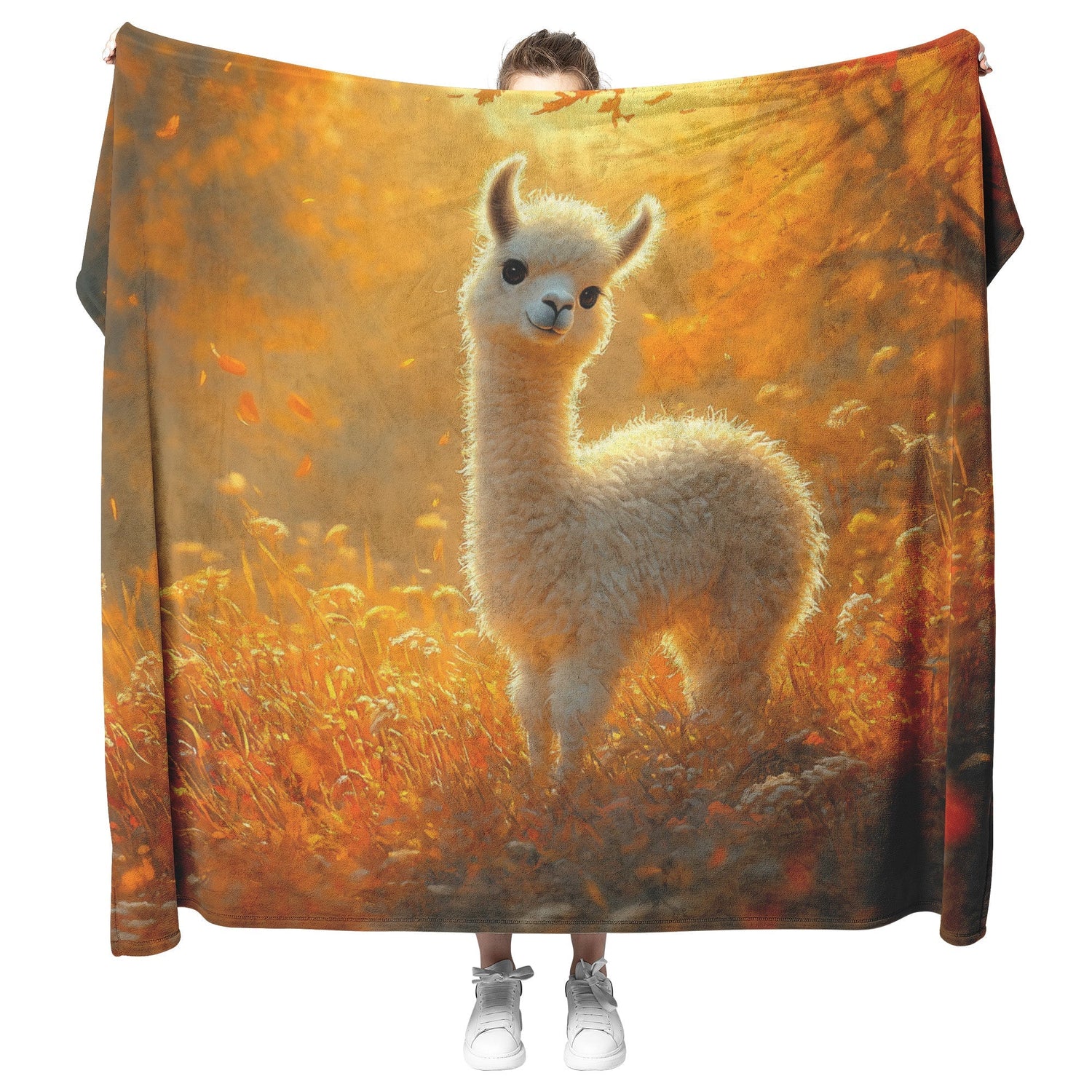 🦙 Llama Sherpa Fleece Blanket Collection | Awakening Aesthetics