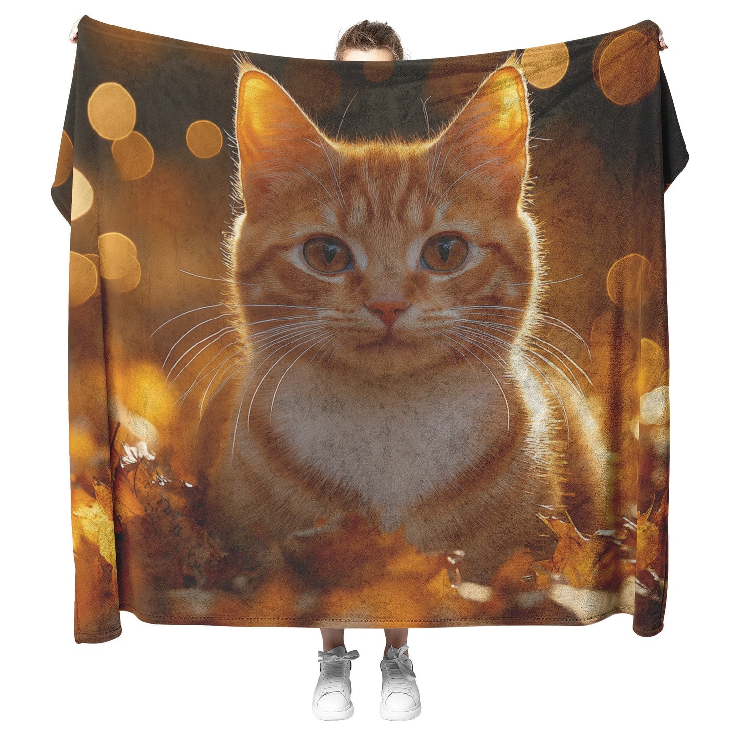 🐱 Tabby Cat Sherpa Fleece Blanket Collection | Awakening Aesthetics