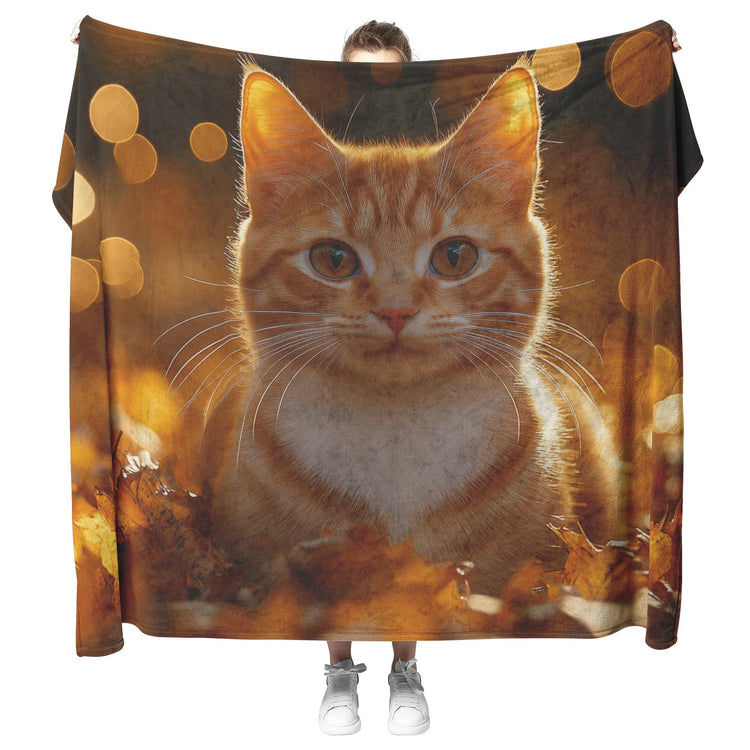 🐱 Tabby Cat Sherpa Fleece Blanket Collection | Awakening Aesthetics