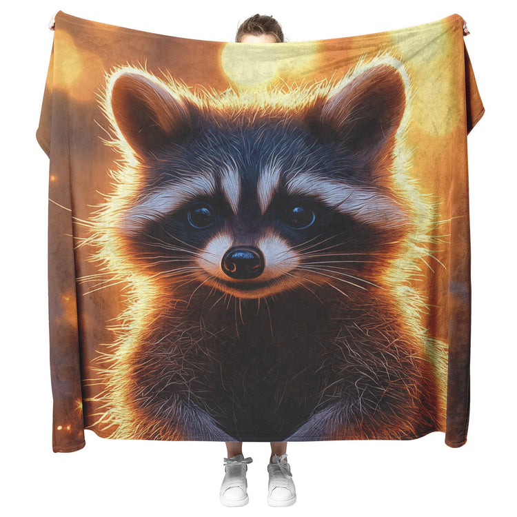 🦝 Raccoon Sherpa Fleece Blanket Collection | Awakening Aesthetics