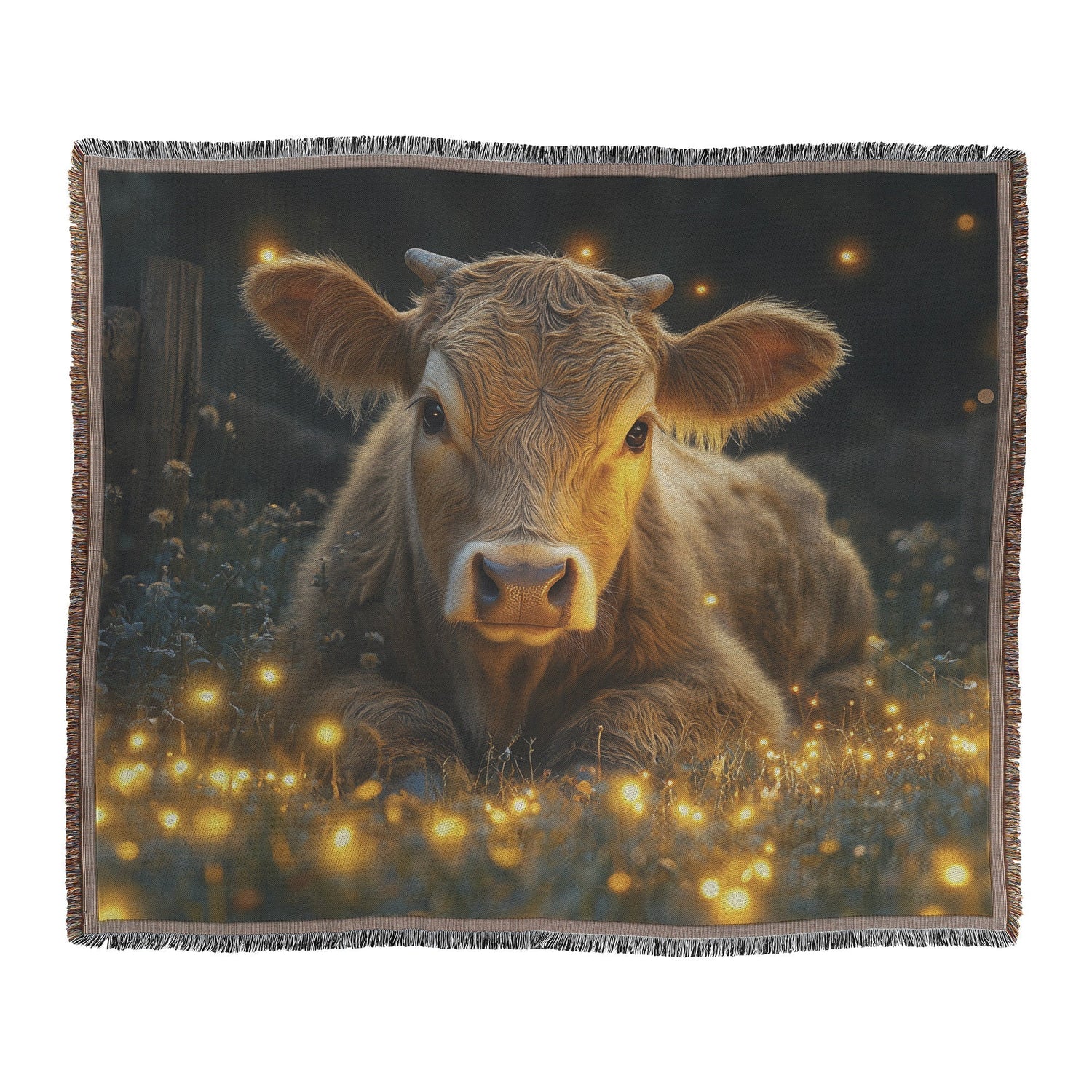 🐄 Cow Woven Throw Blanket Collection | Awakening Aesthetics