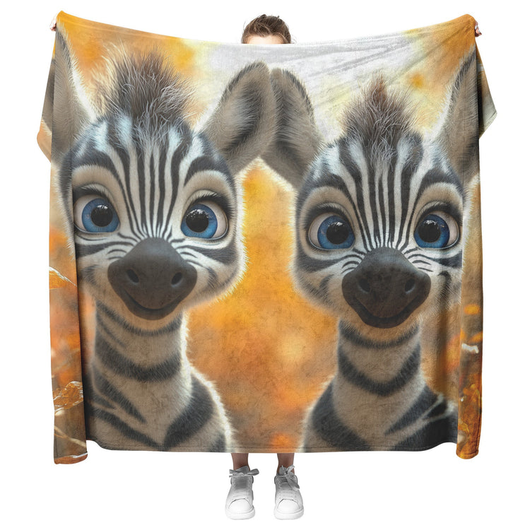 🦓 Zebra Sherpa Fleece Blanket Collection | Awakening Aesthetics