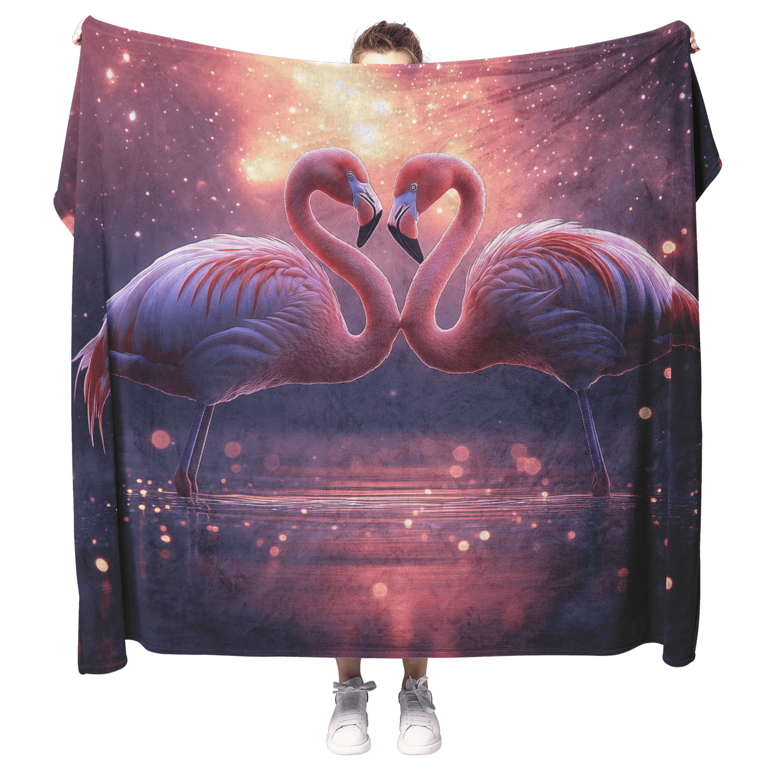 🦩 Flamingo Sherpa Fleece Blanket Collection | Awakening Aesthetics