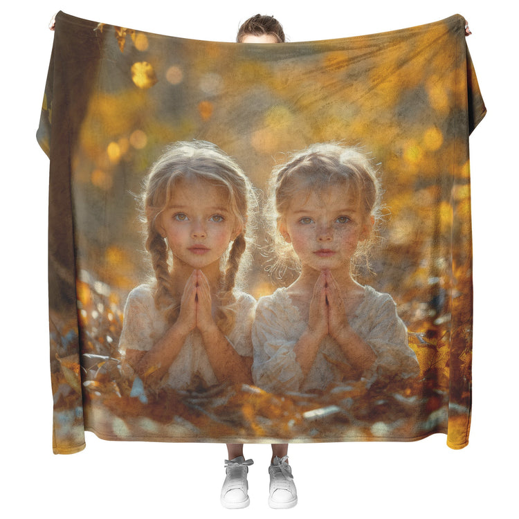 🔥 Holy Spirit Fire Sherpa Fleece Blanket Collection | Awakening Aesthetics