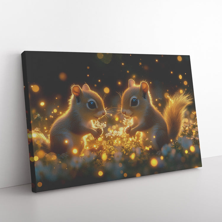 🐿️ Squirrel & Chipmunk Canvas Wall Art Collection | Awakening Aesthetics