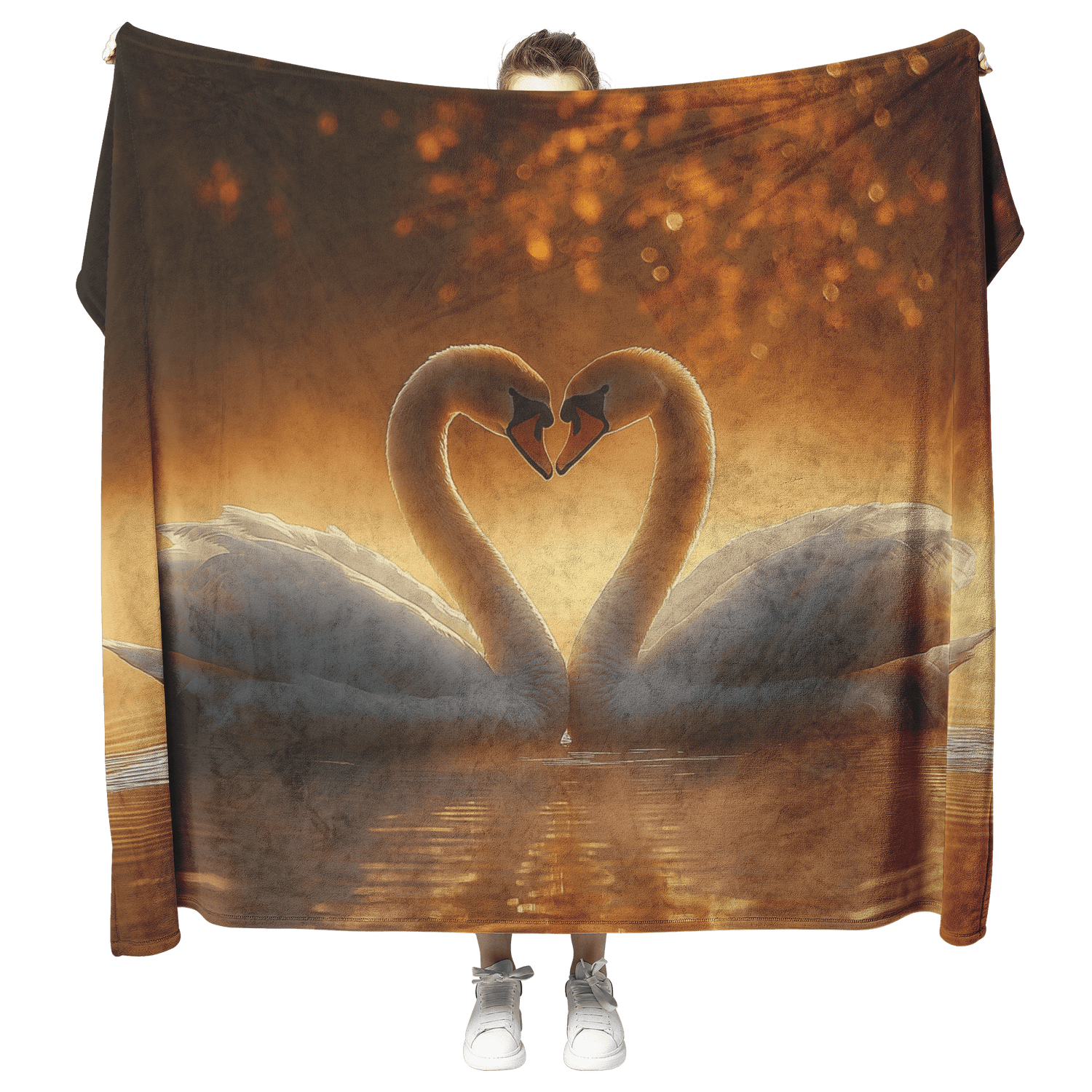 🦢 Swans Sherpa Fleece Blanket Collection | Awakening Aesthetics