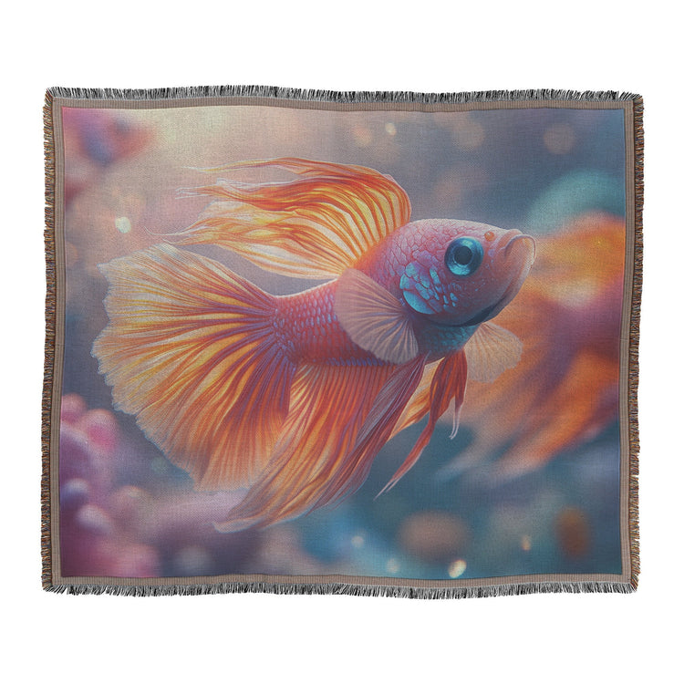 🐟 Fish Woven Throw Blanket Collection | Awakening Aesthetics