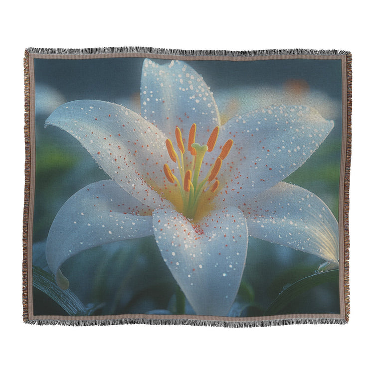 🌸 Lily Woven Throw Blanket Collection | Awakening Aesthetics